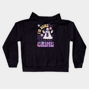 True Crime Ghost Tee Design - Spooky Cute  Style Kids Hoodie